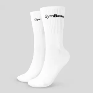 GymBeam Ponožky 3/4 Socks 3Pack White  L/XL