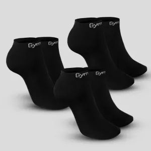 GymBeam Ponožky Ankle Socks 3Pack Black  XL/XXL