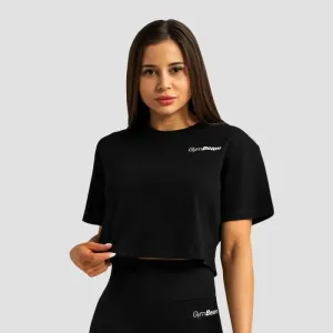 GymBeam Dámske tričko Cropped Limitless Black  LL #5847823