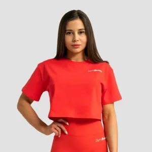 GymBeam Dámske tričko Cropped Limitless Hot Red  XSXS