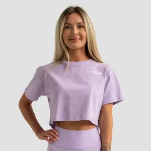 GymBeam Dámske tričko Cropped Limitless Lavender  XLXL