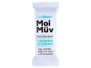 Proteínová tyčinka MoiMüv - GymBeam, cookies a krém, 60g