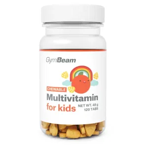 GymBeam Multivitamin for Kids podpora detskej imunity príchuť Orange 120 tbl