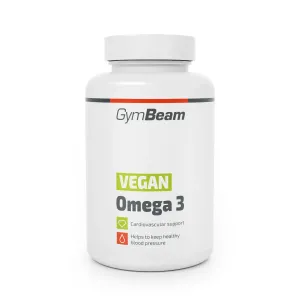 GymBeam Vegan Omega 3 podpora normálnej funkcie obehového systému 90 cps