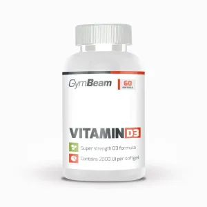 GymBeam Vitamin D3 2000 IU podpora normálneho stavu kostí a zubov 60 cps