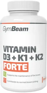 GymBeam Vitamín D3+K1+K2 Forte 120 kapsúl #132698