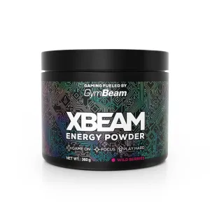 GymBeam XBEAM Energy Powder podpora herného výkonu príchuť Wild Berries 360 g