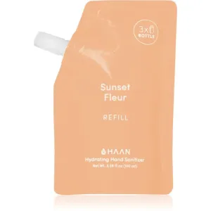 HAAN Hand Care Sunset Fleur čistiaci sprej na ruky s antibakteriálnou prísadou náhradná náplň 100 ml