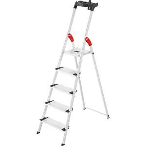 Hliníkový stojací rebrík so stupňami ComfortLine L80 Hailo #3726878