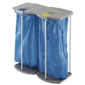 Stojan pre vrecia na odpadky s 250 modrými vrecami na druhotné suroviny Hailo #3694359