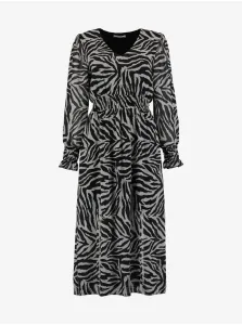 Haily ́s Black vzorované maxi šaty Hailys Zebra - ženy