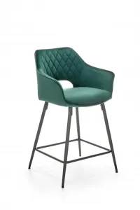 Barová stolička H-107 Tmavo zelená