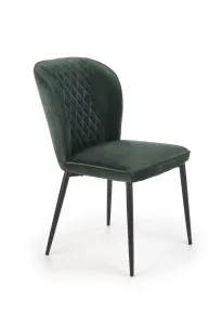 Designová stolička Olivie tmavozelená