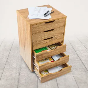 Die moderne Hausfrau Dřevěná skříňka s šuplíky, přírodní
