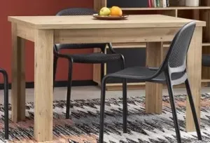 HALMAR Jedálenský rozkladací stôl BAGIO 120-160/80 cm dub artisan/dub artisan