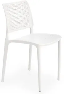 HALMAR Plastová stolička K514 biela