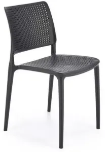 HALMAR Plastová stolička K514 černá