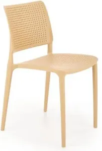 HALMAR Plastová stolička K514 žlutá