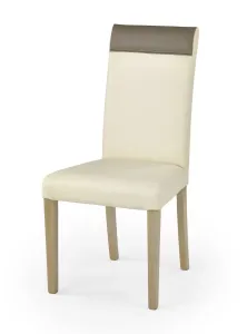 Jedálenská stolička Bero dub sonoma/krémová/béžová