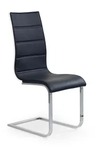 Jedálenská stolička K104 Halmar Čierna / biela #4909693
