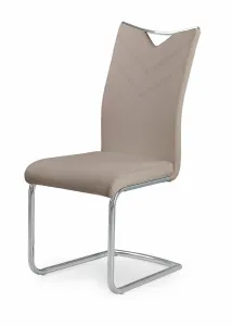 Stolička K224 kov/ekokoža cappucino 44x59x100