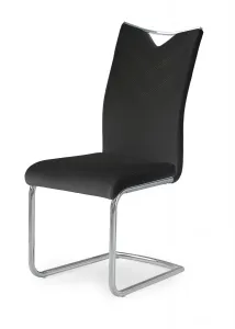 Stolička K224 kov/ekokoža čierna 44x59x100
