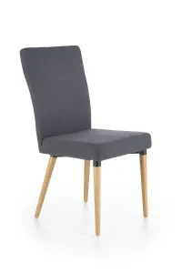 Stolička K273 tkanina/drevo tmavý popol 45x60x95