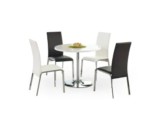 Okrúhly jedálenský stôl Osmar biely