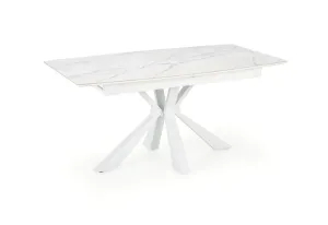 Expedo Rozkladací jedálenský stôl VALIDA, 160-200x89x78, biela