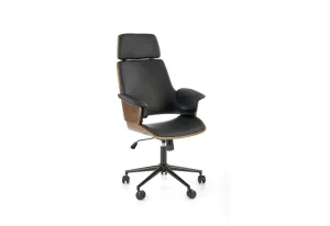 Expedo Kancelárska stolička KRAGLIN, 65x112-122x65, orech/čierna