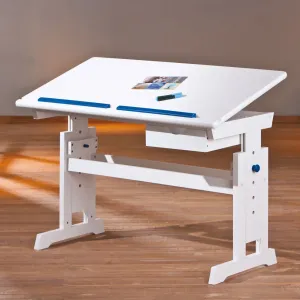 Rastúci písací stôl Halmar BARU 109x63x55 cm bielá