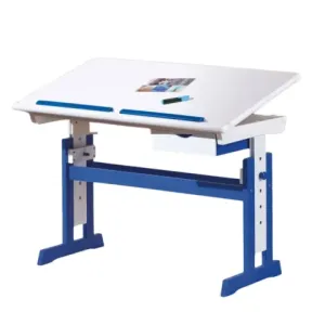Rastúci písací stôl Halmar Paco 2 109x55x63-88 cm bielomodrý