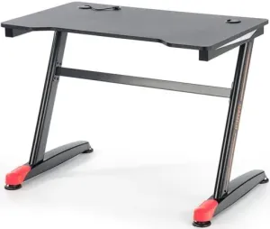 HALMAR Herný stôl B40, čierna/ červená