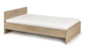Drevená posteľ Lima 120x200 manželská posteľ - dub sonoma