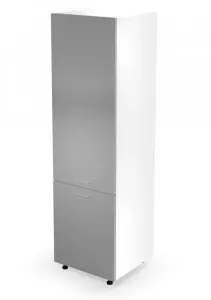 Vysoká skriňa pre vstavanú chladničku VENTO DL-60/214 Sivá