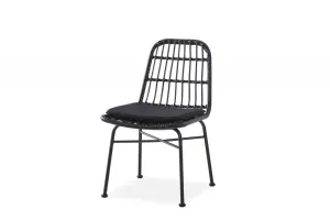 Záhradná stolička K401 Čierna