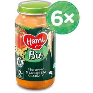Hami BIO Cestoviny s lososom a paradajkami 6× 250 g