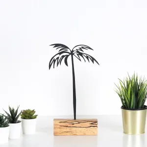 Kovová dekorácia Palm 35 cm čierna
