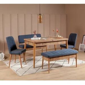 ASIR Jedálenský set stôl, stoličky VINA borovica atlantic
