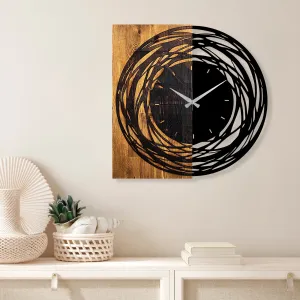 ASIR Kovové nástenné hodiny KRUH 58 cm drevo