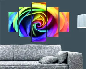 Viacdielny obraz Colorful Rose 92 x 56 cm