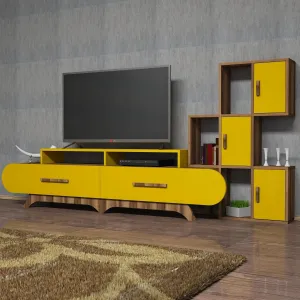 ASIR TV stolík FLORA S orech žltý