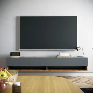 Závěsný TV stolek FR9 180 cm borovice/antracitový