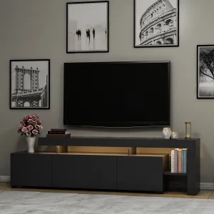 TV stolík Beliz s LED osvetlením antracit