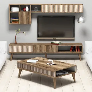 Súprava obývacieho nábytku Milan hnedá