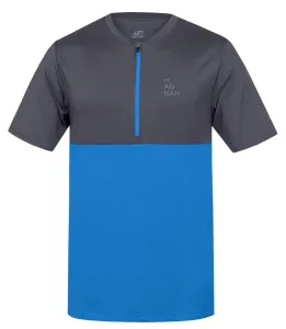 HANNAH Sanvi Pánske funkčné tričko 10019380HHX asphalt/french blue mel XL