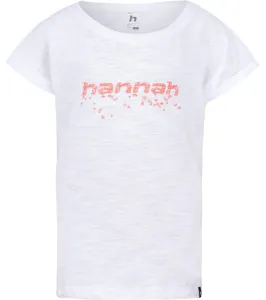 HANNAH Kaia Jr Dievčenské bavlnené tričko 10029060HHX white (pink) 110-116