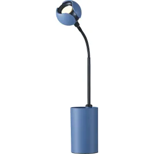 Hansa Stolové LED svietidlo FLOWER, výška 475 mm, holubia modrá