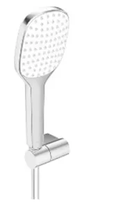 HANSA - Activejet Set sprchovej hlavice, 1 prúd, držiaka a hadice, biela/chróm 84380213