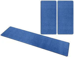 Kobercová sada Nasty 101153 Blau Rozmery kobercov: 3 diely: 70x140 cm (2x), 70x240 cm (1x)